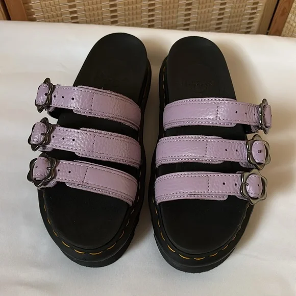 Dr. Martens Blaire Lilac Platform Sandal - Picture 3 of 16